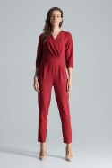 Kombinezon Damski Model M672 Bordo - Figl Figl Kombinezon Damski Model M672 Bordo - Figl Figl
