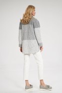 Kurtka Damska Model M857 Grey Pasy - Figl Figl Kurtka Damska Model M857 Grey Pasy - Figl Figl