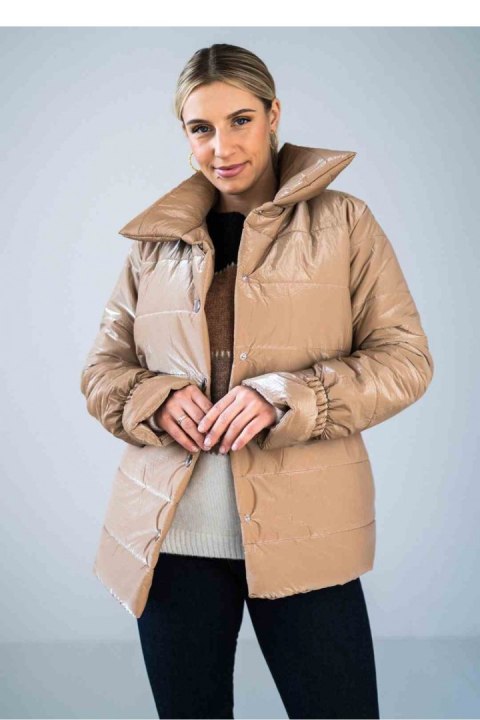 Kurtka Damska Model M933 Beige - Figl Figl Kurtka Damska Model M933 Beige - Figl Figl