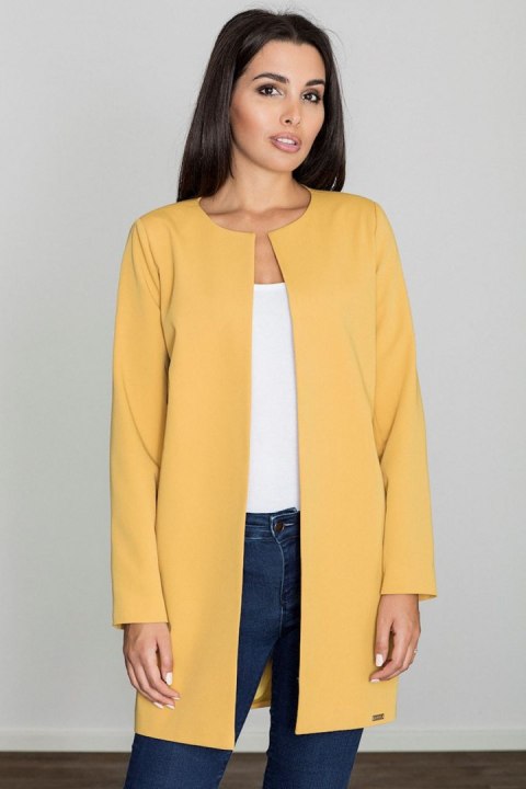 Płaszcz Damski Model M551 Yellow - Figl Figl Płaszcz Damski Model M551 Yellow - Figl Figl