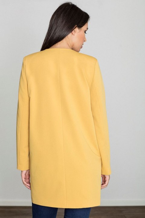 Płaszcz Damski Model M551 Yellow - Figl Figl Płaszcz Damski Model M551 Yellow - Figl Figl
