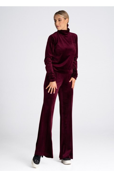 Spodnie Dresowe Model M966 Bordo - Figl Figl Spodnie Dresowe Model M966 Bordo - Figl Figl