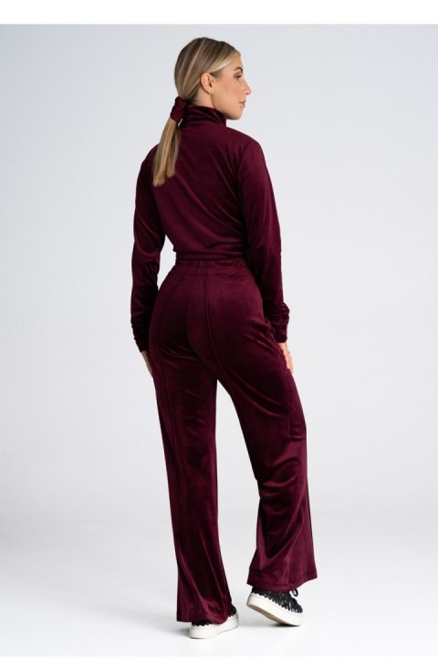 Spodnie Dresowe Model M966 Bordo - Figl Figl Spodnie Dresowe Model M966 Bordo - Figl Figl