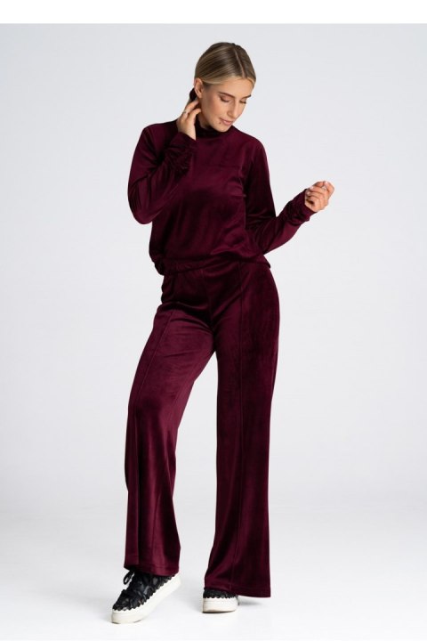 Spodnie Dresowe Model M966 Bordo - Figl Figl Spodnie Dresowe Model M966 Bordo - Figl Figl