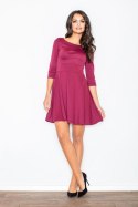 Sukienka Model M081 Bordo - Figl Figl Sukienka Model M081 Bordo - Figl Figl