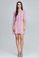 Sukienka Model M618 Pink - Figl Figl Sukienka Model M618 Pink - Figl Figl