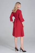 Sukienka Model M843 Bordo - Figl Figl Sukienka Model M843 Bordo - Figl Figl