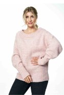 Sweter Damski Model M882 Light Pink - Figl Figl Sweter Damski Model M882 Light Pink - Figl Figl