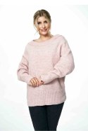 Sweter Damski Model M882 Light Pink - Figl Figl Sweter Damski Model M882 Light Pink - Figl Figl