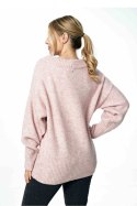 Sweter Damski Model M882 Light Pink - Figl Figl Sweter Damski Model M882 Light Pink - Figl Figl