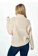 Sweter Damski Model M886 Beige - Figl Figl Sweter Damski Model M886 Beige - Figl Figl