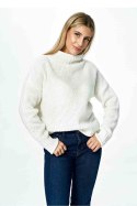Sweter Damski Model M886 Ecru - Figl Figl Sweter Damski Model M886 Ecru - Figl Figl