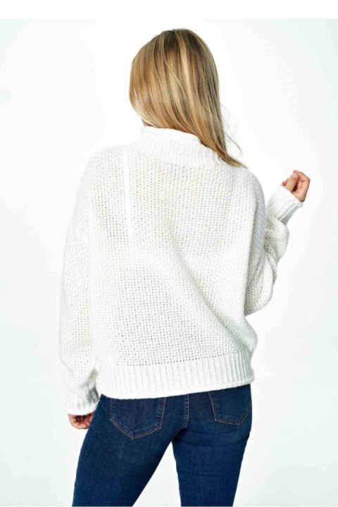 Sweter Damski Model M886 Ecru - Figl Figl Sweter Damski Model M886 Ecru - Figl Figl