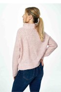 Sweter Damski Model M886 Light Pink - Figl Figl Sweter Damski Model M886 Light Pink - Figl Figl
