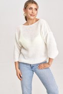 Sweter Damski Model M993 Ecru - Figl Figl Sweter Damski Model M993 Ecru - Figl Figl