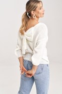 Sweter Damski Model M993 Ecru - Figl Figl Sweter Damski Model M993 Ecru - Figl Figl