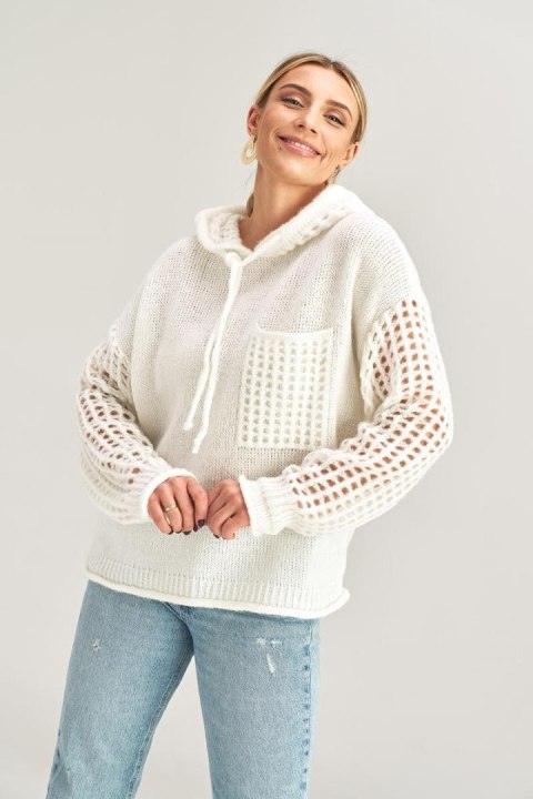 Sweter Damski Model M996 Ecru - Figl Figl Sweter Damski Model M996 Ecru - Figl Figl