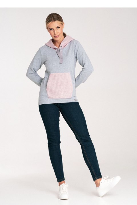 Bluza Damska Model M1045 Pink - Figl Figl Bluza Damska Model M1045 Pink - Figl Figl