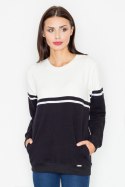 Bluza Damska Model M511 Black/Ecru - Figl Figl Bluza Damska Model M511 Black/Ecru - Figl Figl