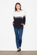 Bluza Damska Model M511 Black/Ecru - Figl Figl Bluza Damska Model M511 Black/Ecru - Figl Figl