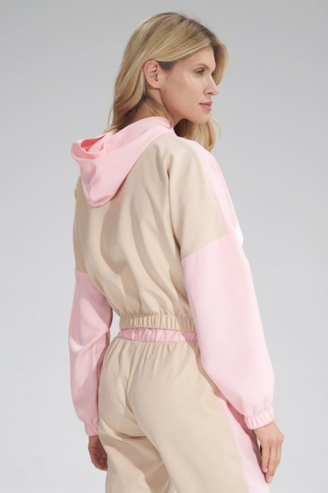 Bluza Damska Model M757 Beige/Pink - Figl Figl Bluza Damska Model M757 Beige/Pink - Figl Figl