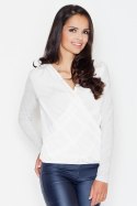 Bluzka Model 375 Light Grey - Figl Figl Bluzka Model 375 Light Grey - Figl Figl