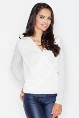 Bluzka Model 375 Light Grey - Figl Figl