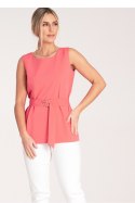 Bluzka Model M1071 Coral - Figl Figl Bluzka Model M1071 Coral - Figl Figl