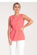 Bluzka Model M1071 Coral - Figl Figl Bluzka Model M1071 Coral - Figl Figl