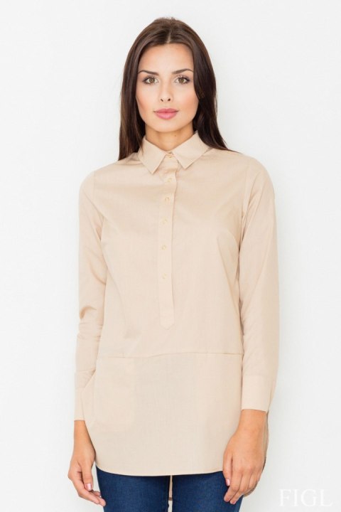 Bluzka Model M493 Beige - Figl Figl Bluzka Model M493 Beige - Figl Figl