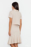 Bluzka Model M542 Beige - Figl Figl Bluzka Model M542 Beige - Figl Figl
