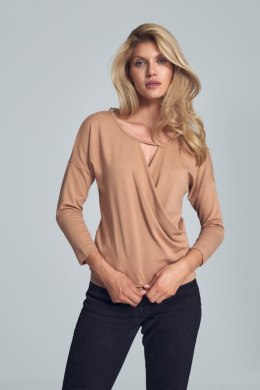 Bluzka Model M710 Beige - Figl Hurtownia odzieży on-line, moda damska, bielizna i obuwie dla kobiet - Matterhorn.pl Figl