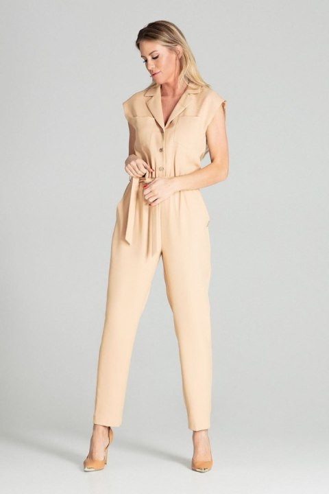Kombinezon Damski Model M695 Beige - Figl Figl Kombinezon Damski Model M695 Beige - Figl Figl