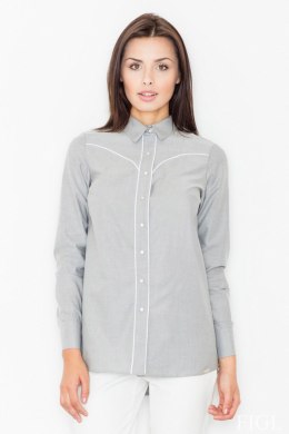Koszula Damska Model M492 Grey - Figl Figl