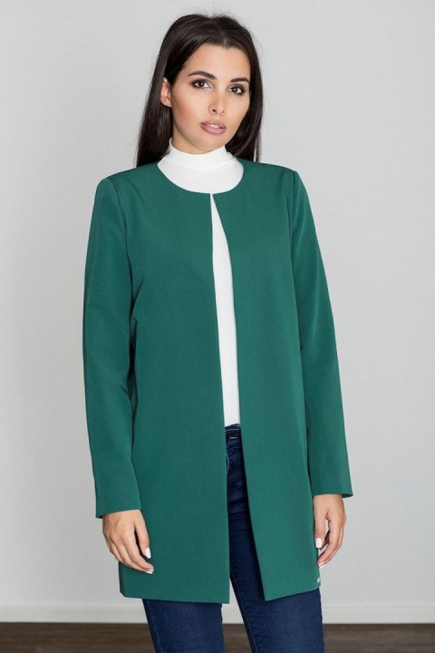 Płaszcz Damski Model M551 Green - Figl Figl Płaszcz Damski Model M551 Green - Figl Figl