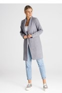 Płaszcz Damski Model M990 Grey - Figl Figl Płaszcz Damski Model M990 Grey - Figl Figl