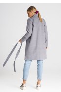Płaszcz Damski Model M990 Grey - Figl Figl Płaszcz Damski Model M990 Grey - Figl Figl