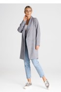 Płaszcz Damski Model M990 Grey - Figl Figl Płaszcz Damski Model M990 Grey - Figl Figl