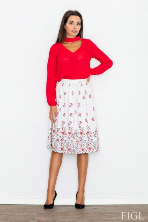 Spódnica Model M537 Wzór 60 White - Figl Figl Spódnica Model M537 Wzór 60 White - Figl Figl