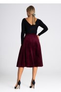 Spódnica Model M964 Bordo - Figl Figl Spódnica Model M964 Bordo - Figl Figl