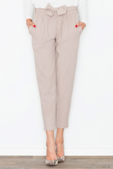 Spodnie Damskie Model M523 Beige - Figl Figl Spodnie Damskie Model M523 Beige - Figl Figl