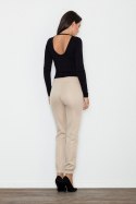 Spodnie Damskie Model M556 Beige - Figl Figl Spodnie Damskie Model M556 Beige - Figl Figl