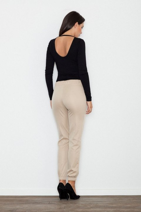 Spodnie Damskie Model M556 Beige - Figl Figl Spodnie Damskie Model M556 Beige - Figl Figl