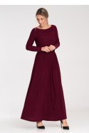 Sukienka Model M1052 Bordo - Figl Figl Sukienka Model M1052 Bordo - Figl Figl