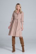 Sukienka Model M838 Beige - Figl Figl Sukienka Model M838 Beige - Figl Figl