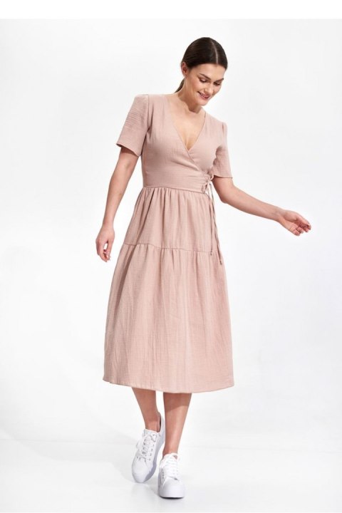 Sukienka Model M872 Beige - Figl Figl Sukienka Model M872 Beige - Figl Figl