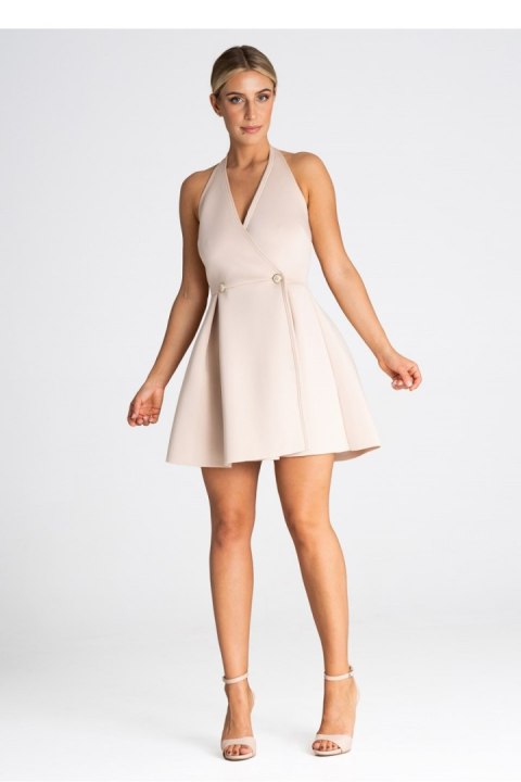 Sukienka Model M977 Beige - Figl Figl Sukienka Model M977 Beige - Figl Figl