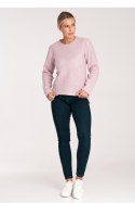 Sweter Damski Model M1044 Pink - Figl Figl Sweter Damski Model M1044 Pink - Figl Figl