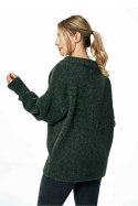 Sweter Damski Model M882 Dark Olive - Figl Figl Sweter Damski Model M882 Dark Olive - Figl Figl