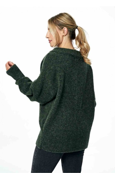 Sweter Damski Model M882 Dark Olive - Figl Figl Sweter Damski Model M882 Dark Olive - Figl Figl